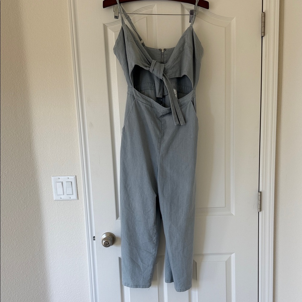 Sadie & Sage Light Gray Jumpsuit